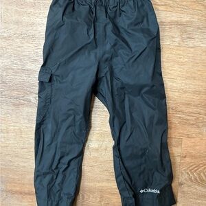 Columbia Kids Black Rain Pants - Cyprus Brook II